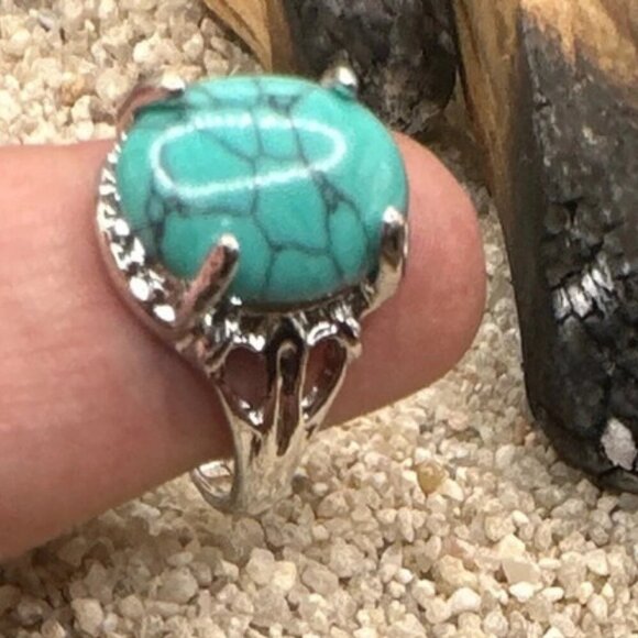 Alquimia by Ady Turquoise and Gold Beaded Ring - Picture 2 of 7